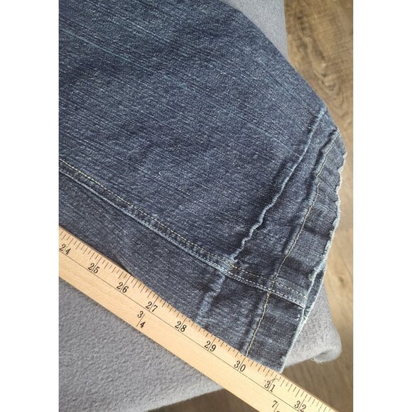 ZANA DI Jeans Juniors SZ 9 Embroidered Boho Hippie y2k vintage jeans Floral - Picture 13 of 15